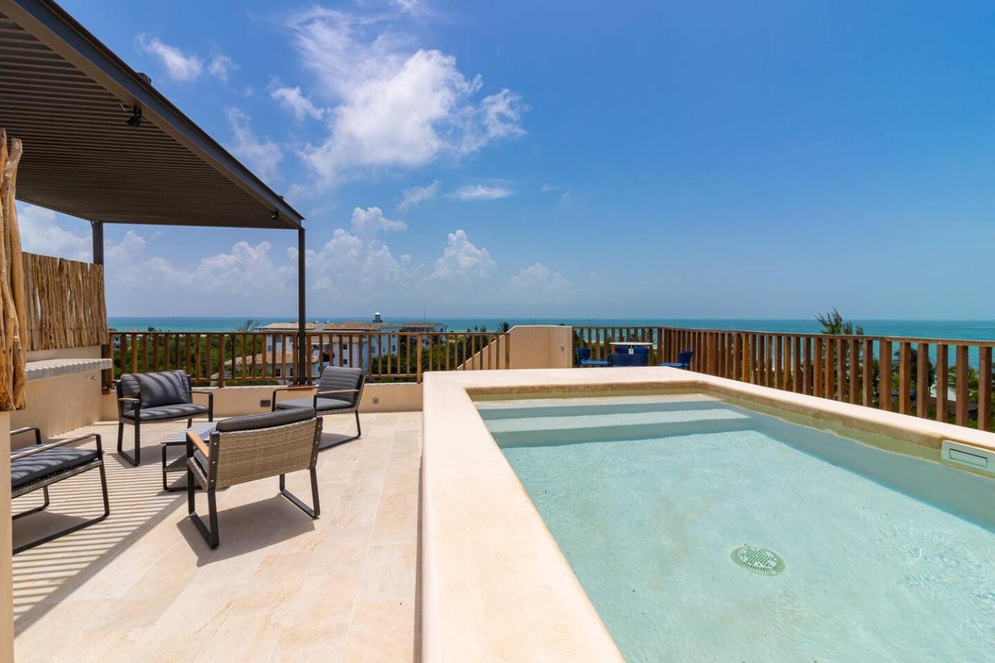Penthouse Con Alberca Privada Y Hermosas Vistas Al Mar - A301 Holbox Eksteriør billede