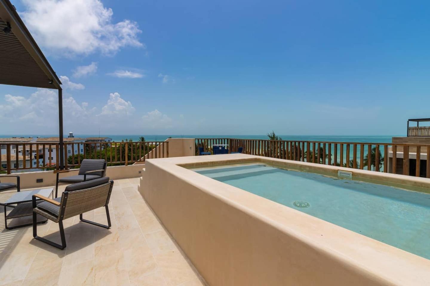 Penthouse Con Alberca Privada Y Hermosas Vistas Al Mar - A301 Holbox Eksteriør billede